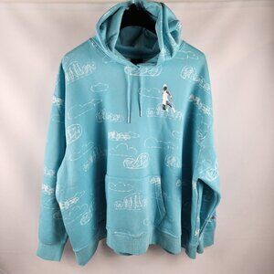 Jordan Artist Series Parker Duncan Women 3X Hoodie Powder Blue DZ3381-464 NWT